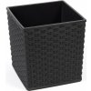 Lamela Květináč Juka 250 x 250 mm, ratan, černý Lamela Květináč Juka 250 x 250 mm, ratan, černý