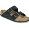 BIRKENSTOCK Šľapky Arizona SFB LENB Black Čierna BIRKENSTOCK Šľapky Arizona SFB LENB Black Čierna