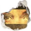 Diera 3D fototapety nálepka Oči a motýle 75x75 cm Diera 3D fototapety nálepka Oči a motýle 75x75 cm