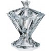Crystalite Bohemia Sklenená dóza na nohe Metropolitan 26 cm
