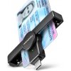 AXAGON CRE-SMPC, USB-C PocketReader čítačka kontaktných kariet Smart card (eObčanka, eID klient) CRE-SMPC AXAGON CRE-SMPC, USB-C PocketReader čítačka kontaktných kariet Smart card (eObčanka, eID klient) CRE-SMPC