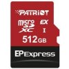 Patriot EP Express/Micro SDXC/512GB/UHS-I U3 / Class 10 PEF512GEPEXMCX Patriot EP Express/Micro SDXC/512GB/UHS-I U3 / Class 10 PEF512GEPEXMCX