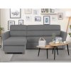 Rohová sedacia súprava Livia, dymovo šedá látka, ľavý roh Rohová sedacia súprava Livia, dymovo šedá látka, ľavý roh
