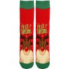 Virgina vianočné termo ponožky dámske sob Rudolf červená