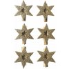 Hviezda zlatá na kolíčku 4 cm (6 ks) Hviezda zlatá na kolíčku 4 cm (6 ks)