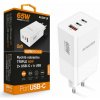 Aligator nabíječka PD65W, 2USB-C, 1xUSB-A, bílá (CHPD0026) Aligator nabíječka PD65W, 2USB-C, 1xUSB-A, bílá (CHPD0026)