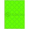 Labelea Samolepiace etikety kruh 40x40 mm signálne farebné papierové, na hárku A4, pre laserovú tlač, Farba etikiet Signálna zelená, Počet hárkov v balení 100 EPY999040SG024S Labelea Samolepiace etikety kruh 40x40 mm signálne farebné papierové, na hárku A4, pre laserovú tlač, Farba etikiet Signálna zelená, Počet hárkov v balení 100 EPY999040SG024S