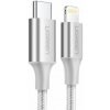 UGREEN USB-C to Lightning Cable Aluminum Shell Braided 1m Silver UGREEN USB-C to Lightning Cable Aluminum Shell Braided 1m Silver