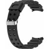 eses Silikónový dvojradový dierkovaný remienok pre Samsung Galaxy Watch 4, 5, 6, 7 - Čierny, 20 mm eses Silikónový dvojradový dierkovaný remienok pre Samsung Galaxy Watch 4, 5, 6, 7 - Čierny, 20 mm