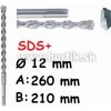 MAKITA Vrták SDS+ 12x260 V Plus MAKITA Vrták SDS+ 12x260 V Plus