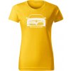 T-ričko Alfa Romeo 156 dámske tričko Farba trička: Žltá, Farba potlače: Biela, Veľkosť: XS T-ričko Alfa Romeo 156 dámske tričko Farba trička: Žltá, Farba potlače: Biela, Veľkosť: XS
