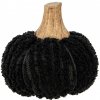 Clayre & Eef Čierna látková dekorácia tekvice Pumpkin - Ø 9*8 cm - Clayre & Eef Clayre & Eef Čierna látková dekorácia tekvice Pumpkin - Ø 9*8 cm - Clayre & Eef