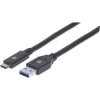 Manhattan 354981 USB 2.0, propojovací, 3m, černý