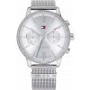 Náramkové hodinky Tommy Hilfiger quartzové strieborné s mesh náramkom Náramkové hodinky Tommy Hilfiger quartzové strieborné s mesh náramkom