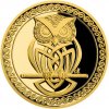 Česká mincovna zlatá medaila Sova múdrosti proof 3,49 g
