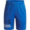 Under Armour B TECH LOGO SHORTS modré 1383333-402