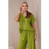 Kesi Włoski Súprava s náhrdelníkom blúzkové + nohavice kiwi kaki One size Kesi Włoski 5907302247353 Kesi Włoski Súprava s náhrdelníkom blúzkové + nohavice kiwi kaki One size Kesi Włoski 5907302247353