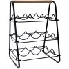 H&S Decoration Skladací regál Kov Drevo Čierna Hnedá 46x33x29cm Loft Deco H&S Decoration Skladací regál Kov Drevo Čierna Hnedá 46x33x29cm Loft Deco