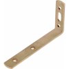 Záclonový uholník nažlto pozinkovaný 180 mm x 55 mm x 17 mm Záclonový uholník nažlto pozinkovaný 180 mm x 55 mm x 17 mm