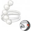 For Silver Náušnice na jedno ucho s piatimi perlami - Striebro 925 For Silver Náušnice na jedno ucho s piatimi perlami - Striebro 925