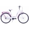 KOZBIKE Mestský bicykel 26K36 1 prevodový Bielo fialový 26 KOZBIKE Mestský bicykel 26K36 1 prevodový Bielo fialový 26