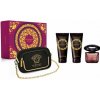 Versace Crystal Noir EDT 90 ml + sprchový gél 100 ml + telové mlieko 100 ml + kozmetická taštička darčeková sada