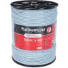Vodivé lanko Platium 500 m, bielo/modré,12 vodičov na elektrický ohradník Vodivé lanko Platium 500 m, bielo/modré,12 vodičov na elektrický ohradník