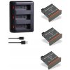 3x Li-ion 1300mAh baterie AB1 + nabíječka pro DJI OSmo Action AB1 3x Li-ion 1300mAh baterie AB1 + nabíječka pro DJI OSmo Action AB1