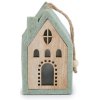 Filcový domček svietiaci na zavesenie - 1 ks 2 zelená šalvia svetlá Filcový domček svietiaci na zavesenie - 1 ks 2 zelená šalvia svetlá