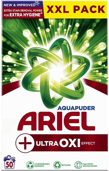 Ariel +Extra clean prášok 3,25 kg 50 PD