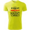Neodolateľný hasič - Pánske tričko Fantasy športové - S ( Neonová žltá ) Neodolateľný hasič - Pánske tričko Fantasy športové - S ( Neonová žltá )