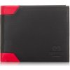PAOLO PERUZZI Pánska kožená peňaženka RFID | čierna IN-13-RED
