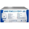 Papierové utierky skladané ZZ 1-vrstvové biele V-Fold (20 bal.) Papierové utierky skladané ZZ 1-vrstvové biele V-Fold (20 bal.)
