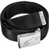 Pásik Ageless WEB BELT, ALPINESTARS (čierny / chróm pracka, textil) Pásik Ageless WEB BELT, ALPINESTARS (čierny / chróm pracka, textil)