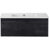 Kúpeľňový nábytkový set Sanox Frozen farba čela black oak ŠxVxH 101 x 42 x 46 cm s keramickým umývadlom bez otvoru na kohút Kúpeľňový nábytkový set Sanox Frozen farba čela black oak ŠxVxH 101 x 42 x 46 cm s keramickým umývadlom bez otvoru na kohút
