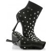 ČLENKOVÁ OBUV KARL LAGERFELD PANDARA STUDS KNIT BOOT BLACK KNIT TEXT W/SILVER ČLENKOVÁ OBUV KARL LAGERFELD PANDARA STUDS KNIT BOOT BLACK KNIT TEXT W/SILVER