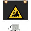 Značka s výstražným svetlom 230V, Nebezpečie stretu s vozíkmi Značka s výstražným svetlom 230V, Nebezpečie stretu s vozíkmi