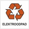 Nálepka na odpadové kontajnery 15x15 cm - ELEKRTROODPAD 100 ks Nálepka na odpadové kontajnery 15x15 cm - ELEKRTROODPAD 100 ks