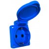 Zásuvka vstavaná 1x16A modrá IP44 SCHUKO - CP, IP54 Zásuvka vstavaná 1x16A modrá IP44 SCHUKO - CP, IP54