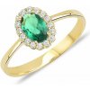 Lillian Vassago Zlatý prsteň so syntetickým smaragdom m x LLV11 SGR002YOSM 2