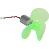 KUONGSHUN ELECTRONICS 90 mm veľký trojkrídlový mikro veterný generátor KUONGSHUN ELECTRONICS 90 mm veľký trojkrídlový mikro veterný generátor