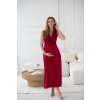 Tehotenské maxi šaty na dojčenie Loop Maxi Dress Burgundy
