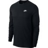 Nike pánske tričko NSW Club Tee LS čierna biela