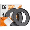 K&F Concept K&F Step Up Filter Ring 52-77mm*2pcs,+Vacuum Cleaning Cloth*1 K&F Concept K&F Step Up Filter Ring 52-77mm*2pcs,+Vacuum Cleaning Cloth*1