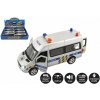 Teddies Auto polícia kov / plast 15cm na batérie so svetlom so zvukom na spätné natiahnutie Teddies Auto polícia kov / plast 15cm na batérie so svetlom so zvukom na spätné natiahnutie