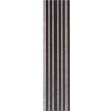 Akustické dekoračné panely, dub tmavý 3D lamely na sivom filcovom podklade, rozmer 270 x 30 cm, IMPOL TRADE Akustické dekoračné panely, dub tmavý 3D lamely na sivom filcovom podklade, rozmer 270 x 30 cm, IMPOL TRADE