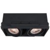 GTV Stropní svítidlo Milo, 4755, AC 220–240 V, 50/60 Hz, 2* GU10, ES111, IP 20, vestavné, bez rámečku, černé GTV Stropní svítidlo Milo, 4755, AC 220–240 V, 50/60 Hz, 2* GU10, ES111, IP 20, vestavné, bez rámečku, černé