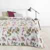 ArtFir Prikrývka na posteľ ROSA | kvety 200 x 220 cm ArtFir Prikrývka na posteľ ROSA | kvety 200 x 220 cm
