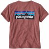 Patagonia P-6 Logo Responsibili-Tee dámske tričko dulse mauve