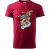 Hudobné nástroje v notách - Klasické pánske tričko vyššej gramáže - XS ( Marlboro červená ) Hudobné nástroje v notách - Klasické pánske tričko vyššej gramáže - XS ( Marlboro červená )